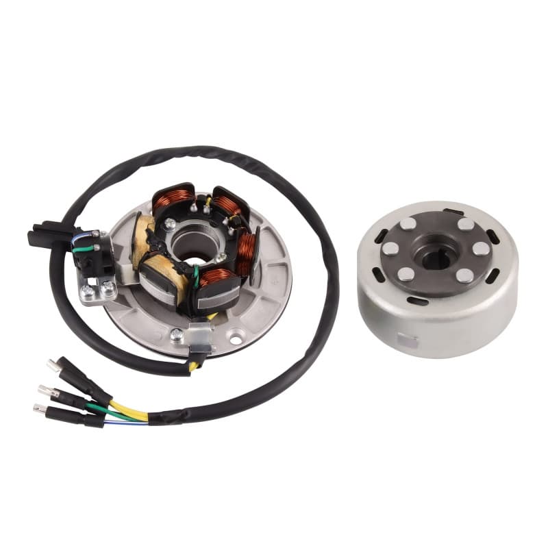 GOOFIT Magneto Stator Kit Rotor w lumière Remplacement pour POW6471 Motobineuse Moteur à Yx 160 CC Pit Dirt Bike Lanceur 150 CC