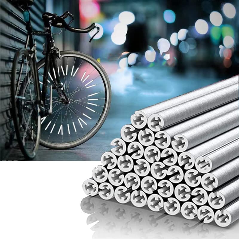 Tsathoggua Lot de 36 Réflecteurs de rRayons de Vélo pour vélo, Visibilité à 360°, Réflecteur de Rayon de Vélo, pour Tous Les Ray