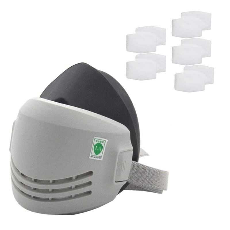 Masque Industriel de sécurité pour Masque de Protection respiratoire Anti-poussière de Peinture Chimique réutilisable (Masque An