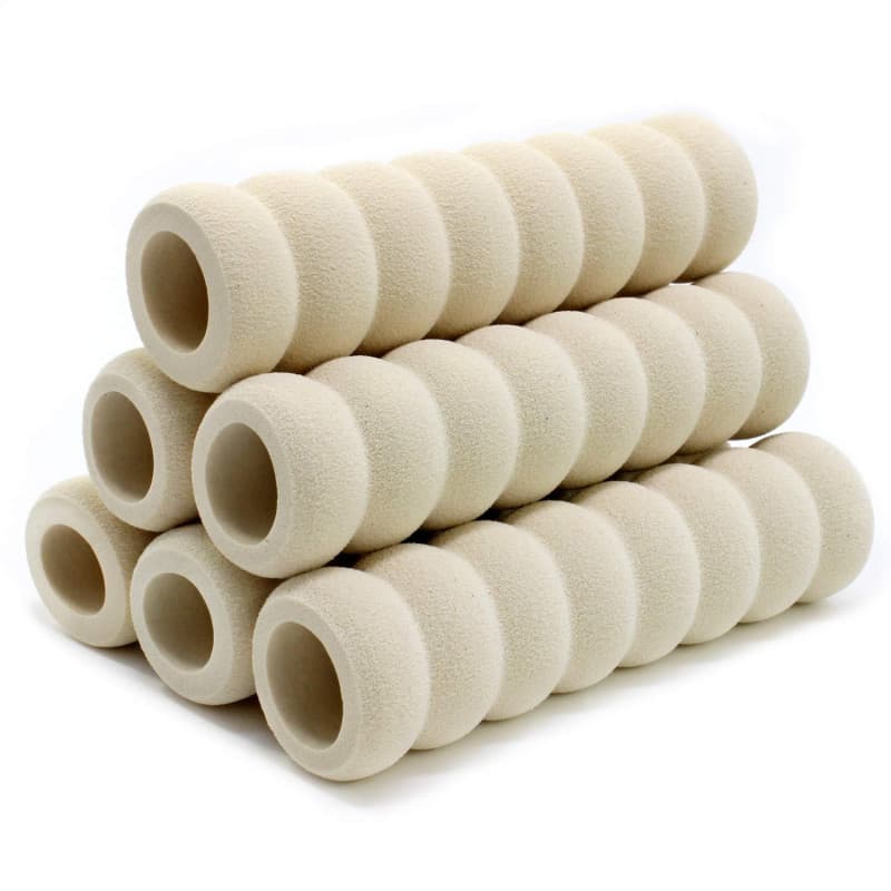 Coolty 6 Pack Poignée de Porte Housse de Protection, Porte de Sécurité Gant Doux Éponge pour Enfants(Beige)