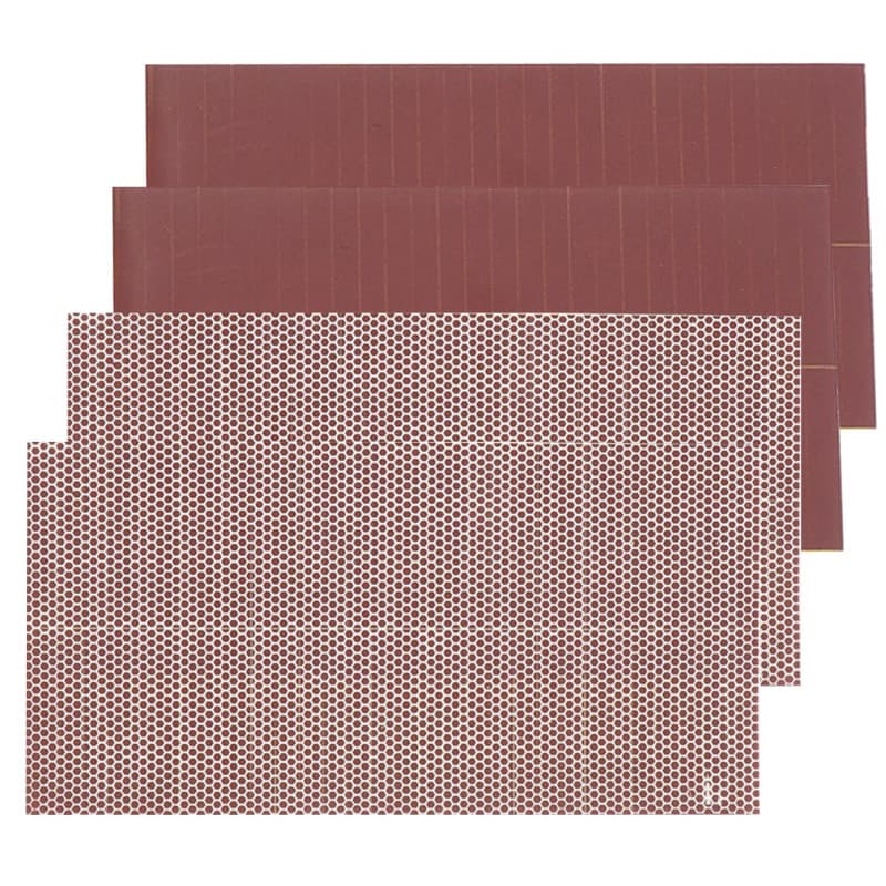 4 lingettes ouvertes (216 pièces) d'allumettes, papier d'allumette portable, lingettes d'allumette autocollantes, papier d'allum
