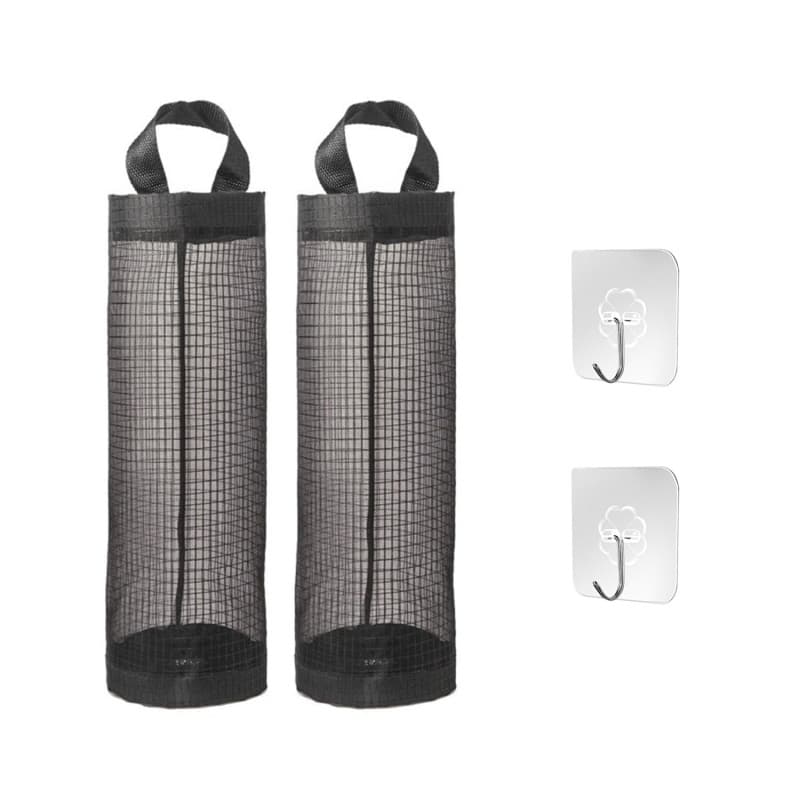 TAFACE Lot de 2 porte-sacs en plastique, à suspendre, en maille respirante, avec crochet, convient pour la cuisine, la salle de