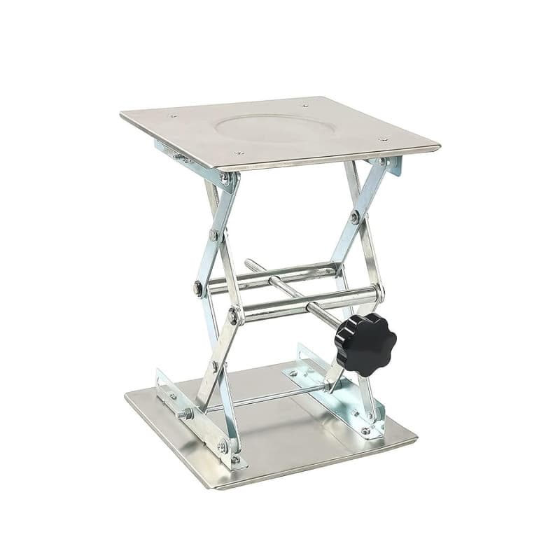 FreeTec Lab plate-forme en Acier inoxydable de levage support Rack Ciseaux Lab-lift Lifter, 20x20cm