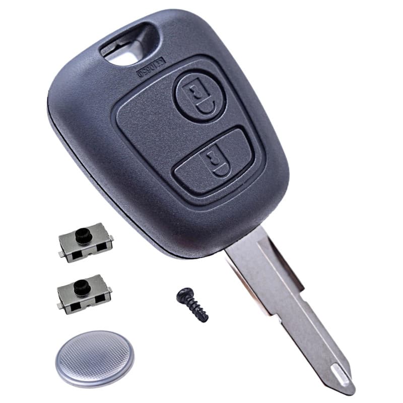 Coque de Clé Télécommande ANGOFIZ pour Peugeot 306 avec Lame Vierge NE73