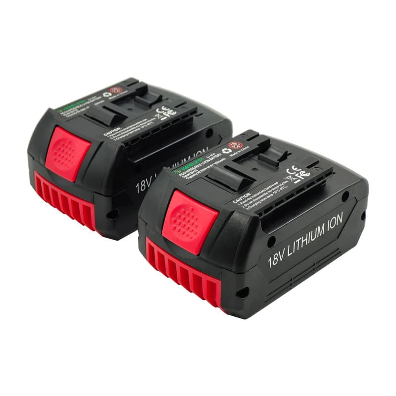 Geelink Lot de 2 batteries lithium-ion BAT609 5,0 Ah de rechange pour outils électriques sans fil Bosch Professional 18 V BAT610