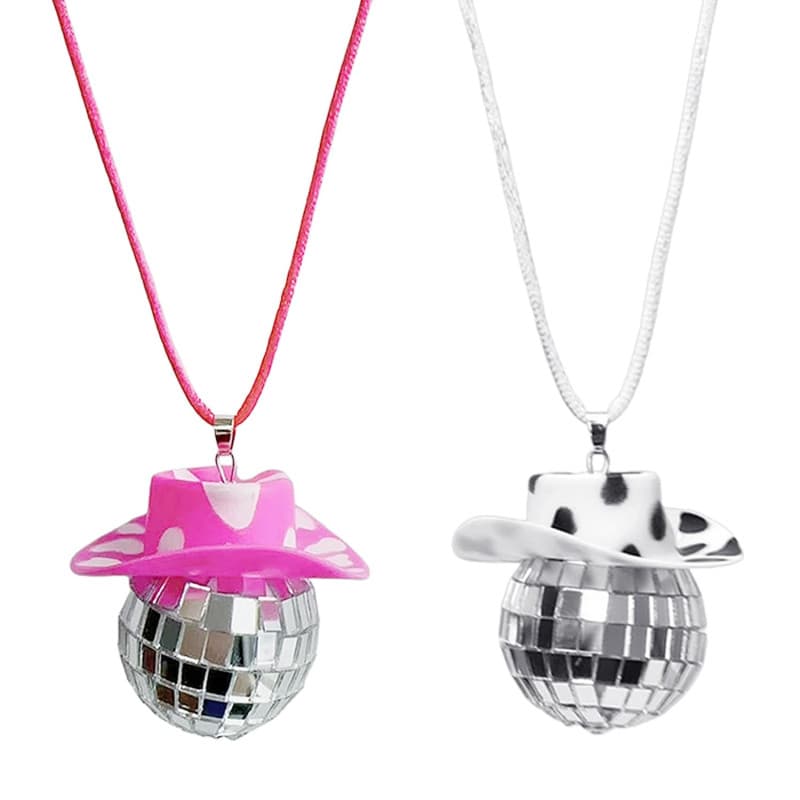 2 Pièces De Pendentifs Boule Disco, Accessoires De Miroir De Voiture Boule Réfléchissante, Décoration De Suspension De Voiture,