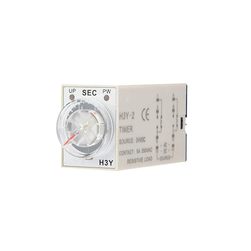 H3Y-2 24V CC Intervalle de Relais, Relais de Temps Relais de Retard du Copain électrique Interrupteur de Commande (10S)