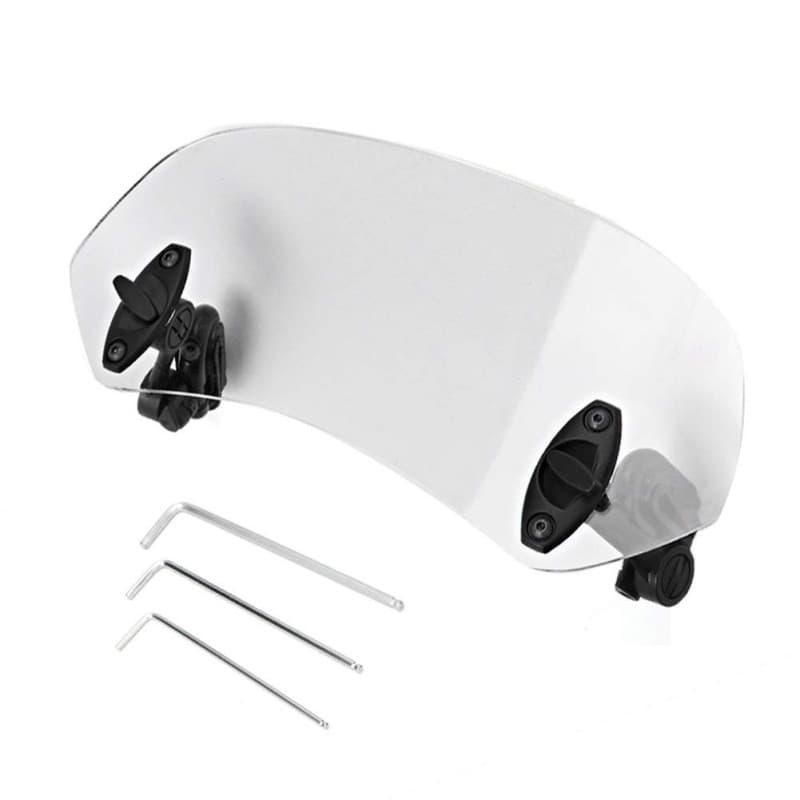 DEWIN Extension Bulle Moto, Extension Pare Brise Moto Universel Moto Clip Réglable Pare-Brise-Vent Accessoires de Pare-Brise