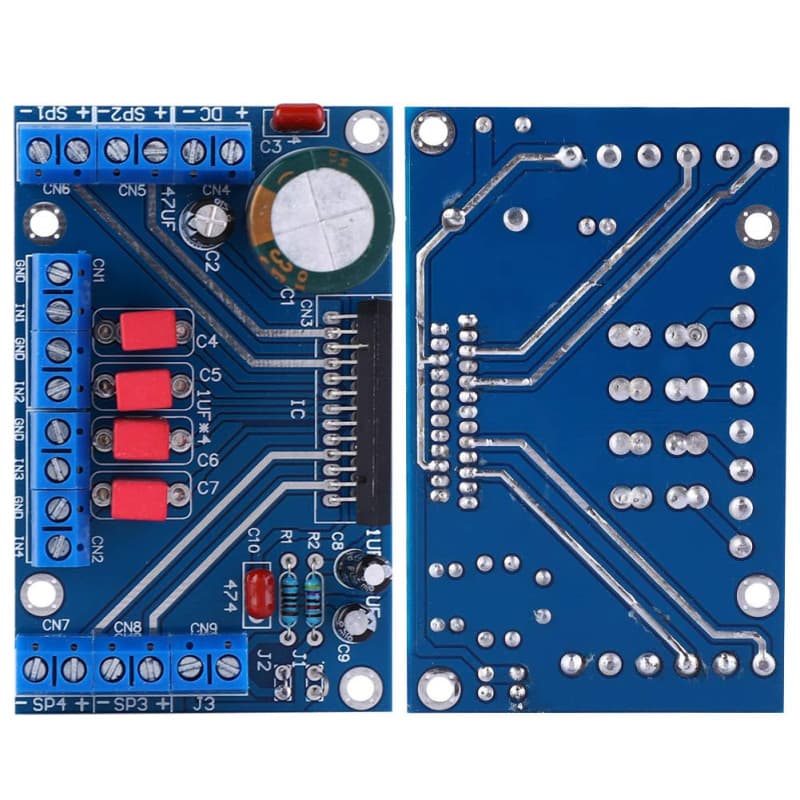 Amplificateur audio DC 12-14.5V 41W 4 canaux Carte d'amplificateur audio Mode de sortie BTL Module d'amplificateur de voiture Mo