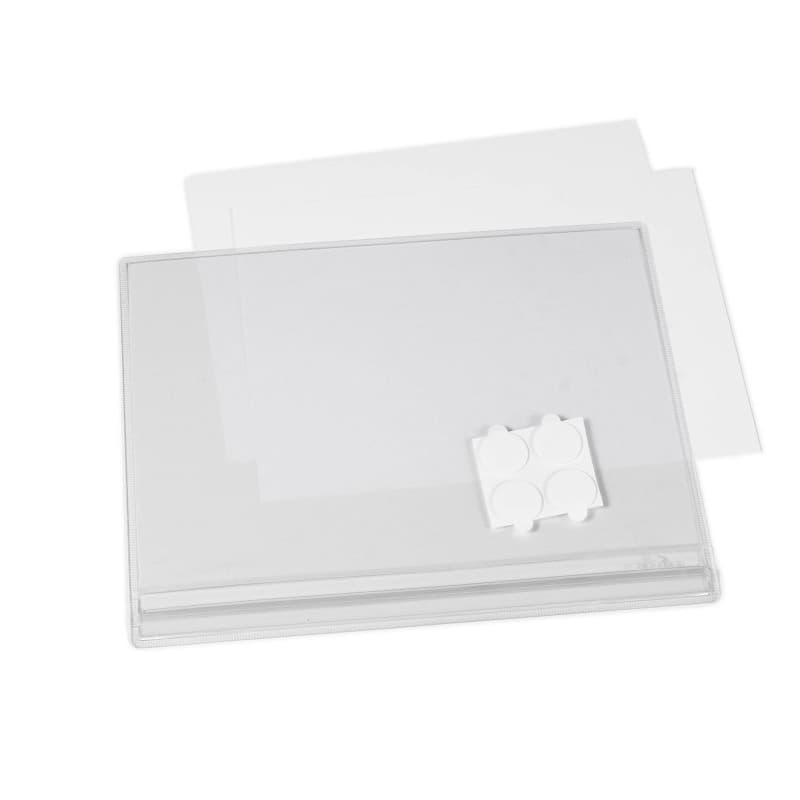 DURABLE - Pochettes d'affichage étanches A5 - Pour l'affichage d'informations en extérieur - Fixation adhésive - Résistantes aux