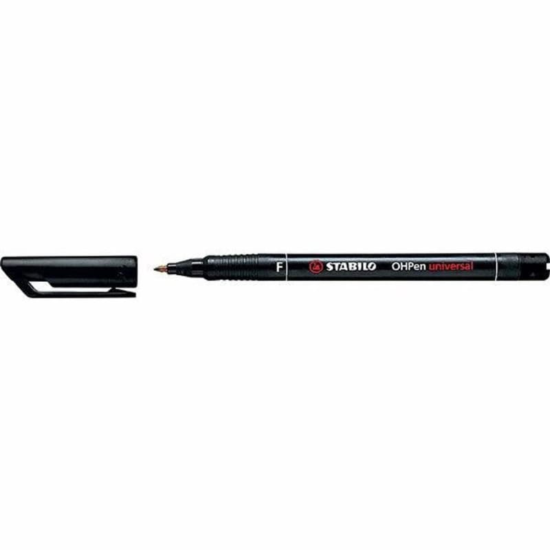 Marqueur permanent STABILO OHPen - 1 piece marqueur pointe fine 0,7mm - encre indélébile -Noir