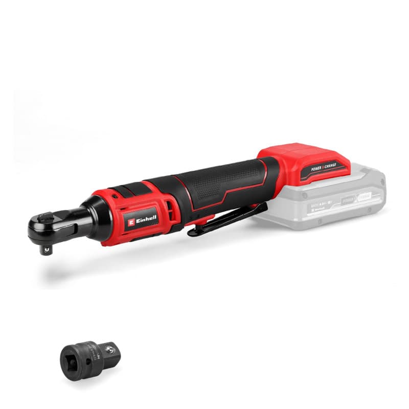 Einhell Visseuse à cliquet sans fil TE-RW 18/60 Li-Solo Power X-Change (18 V, 60 Nm, porte-outil 3/8« , rotation droite/gauche,