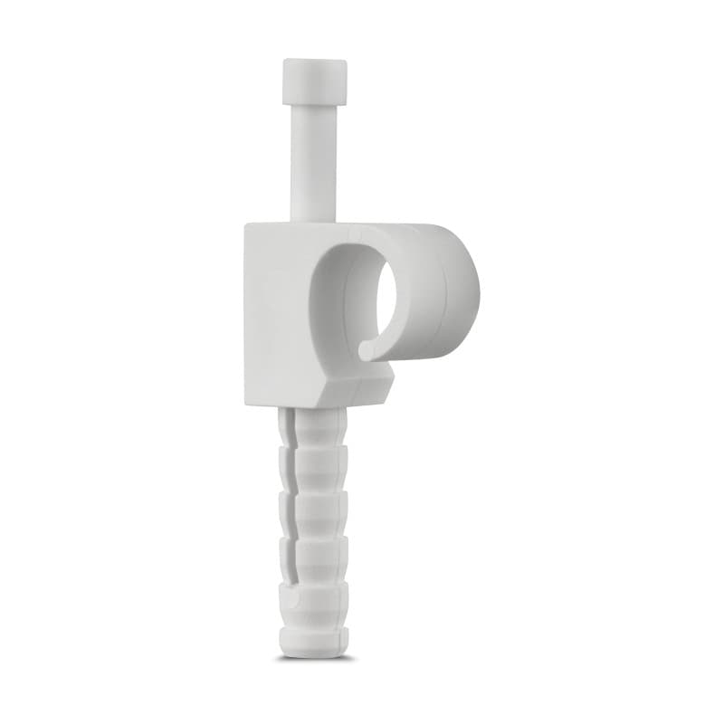 REV Ritter 0508096555 Lot de 25 Attaches-câbles Blanc 9 mm