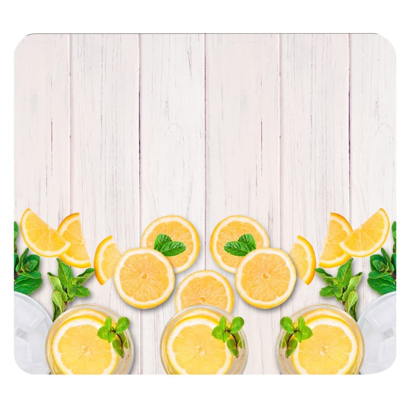 WENKO Protège-plaques de cuisson Citrons, grand, recouvrement de cuisinière pour plaques de cuisson vitrocéramiques, verre tremp
