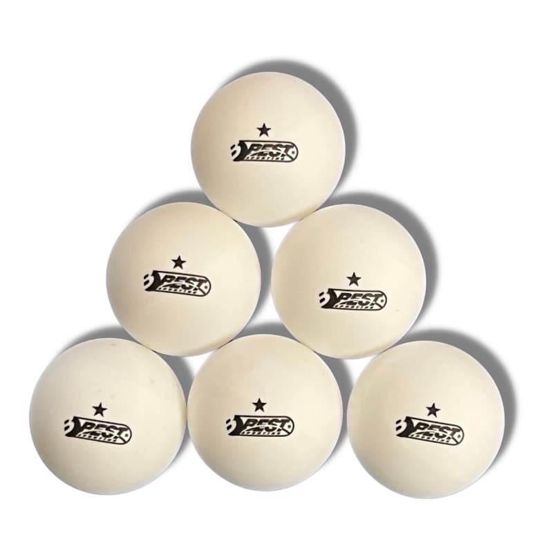 Best Sporting Lot de 100 balles de Tennis de Table Blanches I 1 étoile de qualité I Set de Tennis de Table pour l'intérieur et l