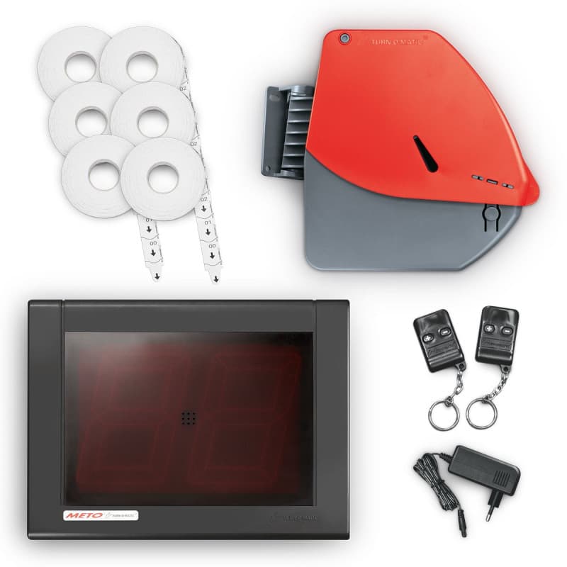 Meto Original Système Turn-O-Matic de gestion du flux de clients et des files d’attente 38328370 (écran LED à deux chiffres roug