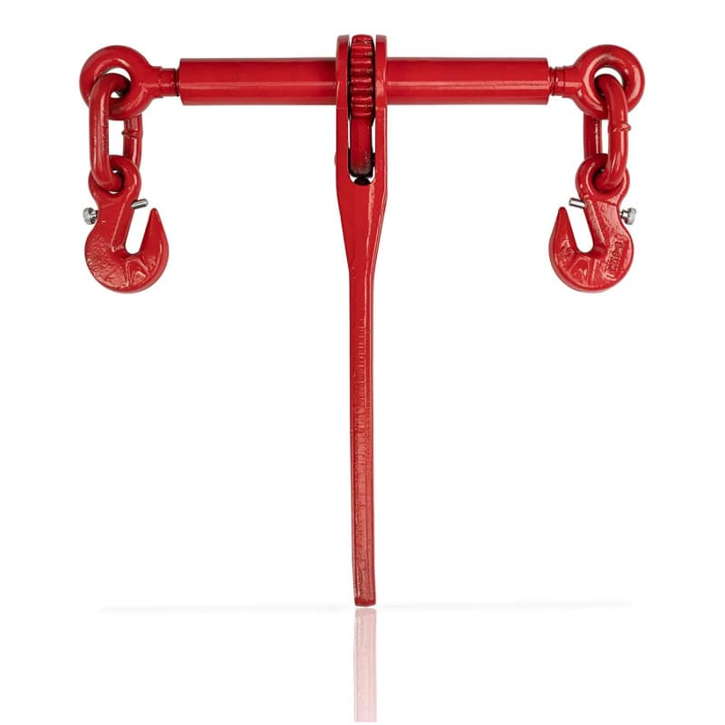 Dolezych Tendeur à Cliquet Dolezych avec Crochets Parallèles pour Chaîne 8 Mm, Lc 4000 daN - Rouge