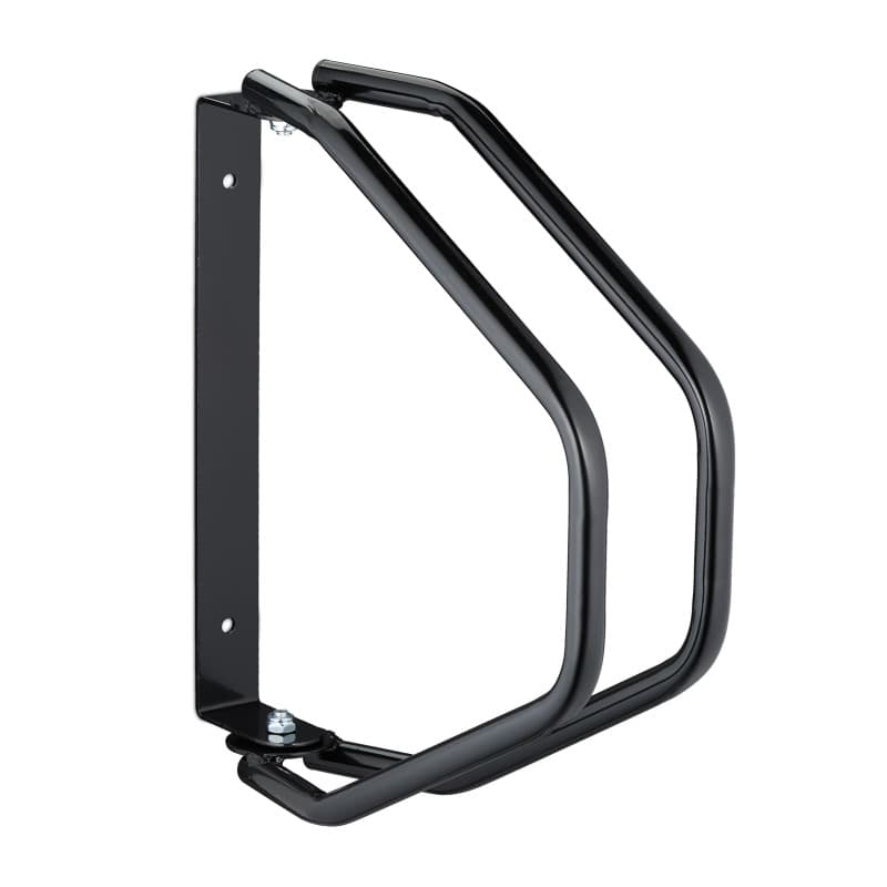 Relaxdays Support pour Votre vélo, Montage Mural, Porte-vélo en Acier Robuste, pivotant à 180°, Noir