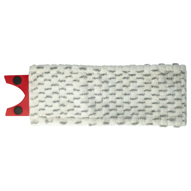 vhbw Serpillère compatible avec Vileda 1-2 Spray balai nettoyant - Tête de rechange, microfibre, gris/blanc