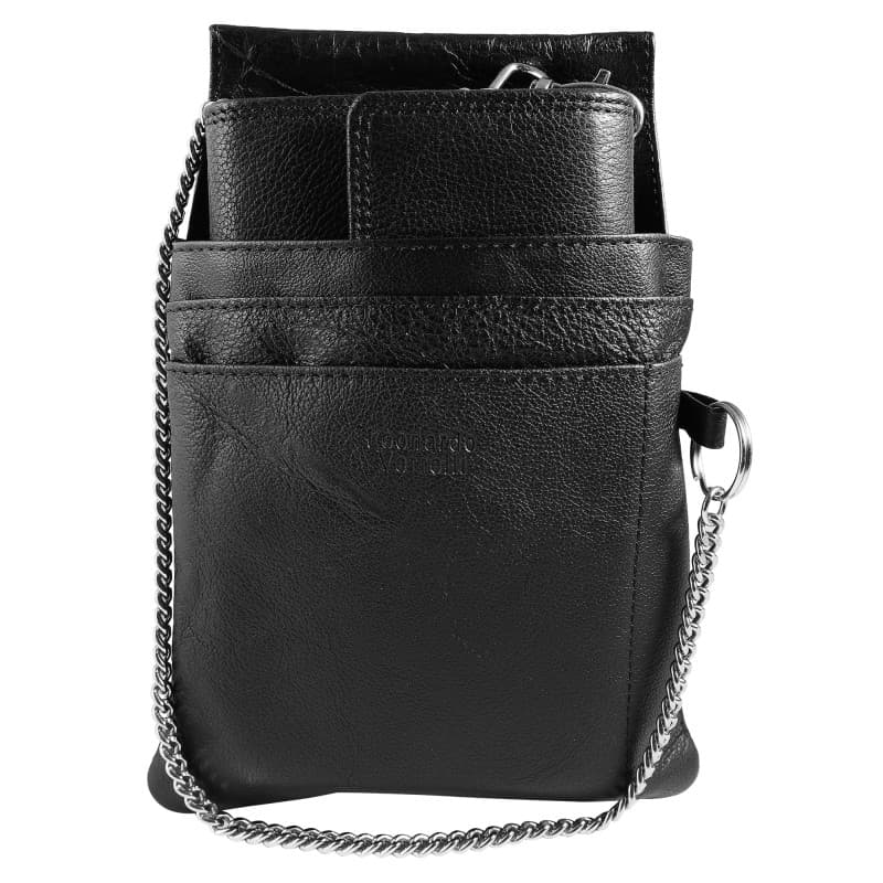 LEONARDO VERRELLI Portefeuille de serveur en cuir pour serveur, porte-monnaie, taxi, service pour homme et femme, avec ou sans h