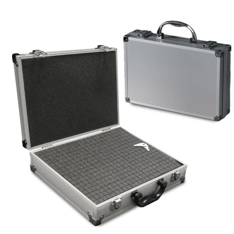 PeakTech 7255 – Mallette Universelle pour Instruments de Mesure, Mallette Robuste en Aluminium, Compartiment à Outils, Rembourra