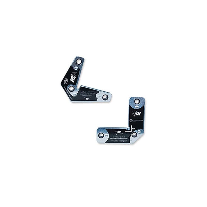 Vector Welding Lot de 2 mini aimants à souder d'angle multi-usage pour travaux de soudure