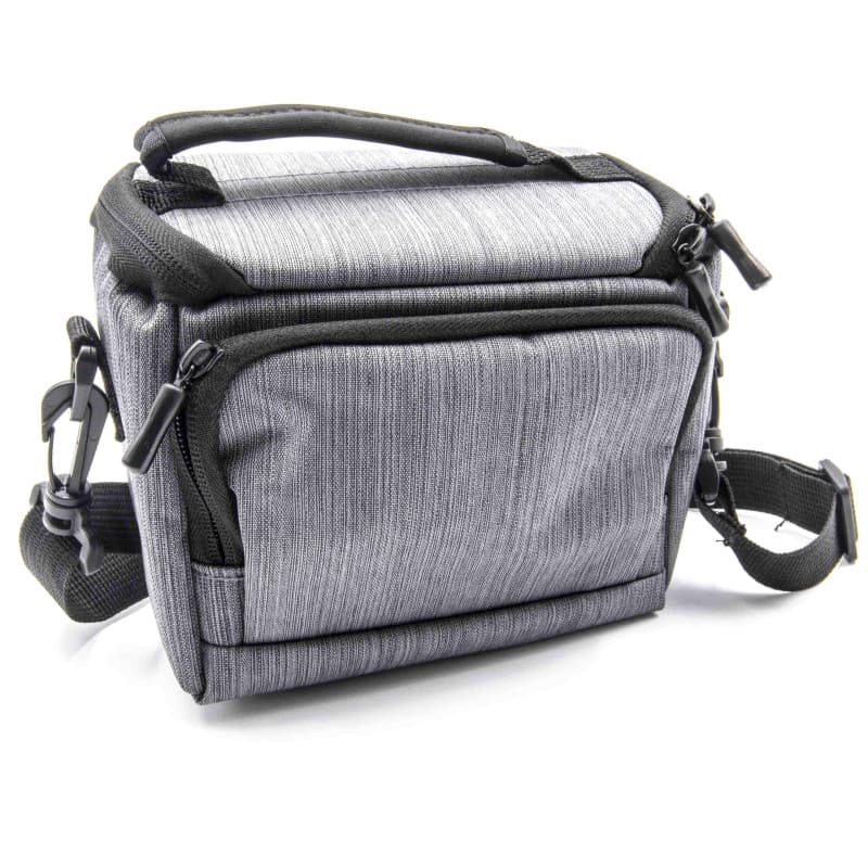 vhbw Polyester foto Sacoche Gris pour caméra Canon EOS 100D, 1100D, 1200D, 20D, 350D, 400D, 500D, 50D, 5D Mark II, 5D Mark III
