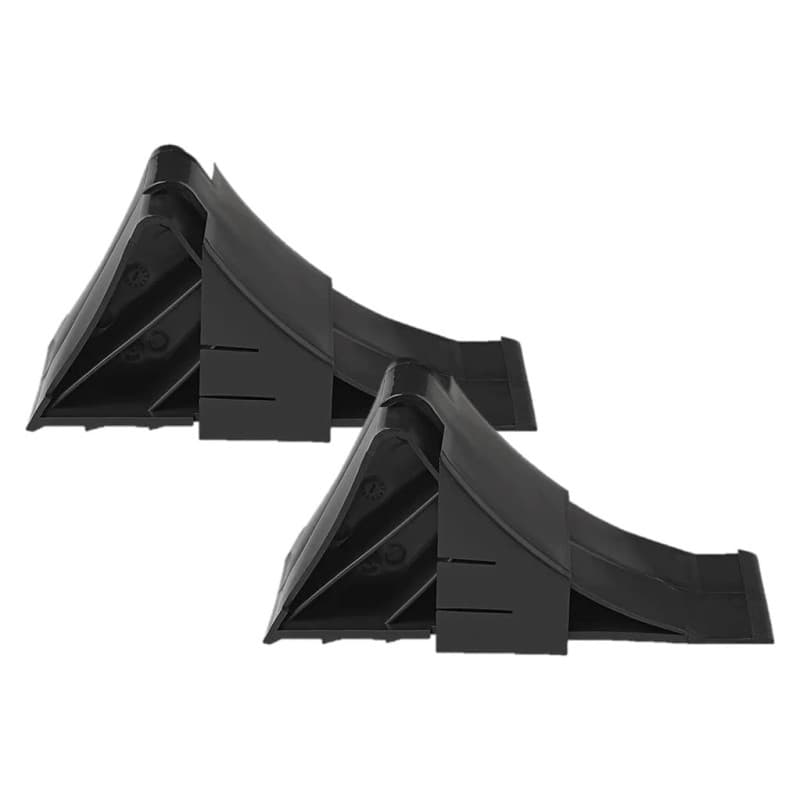 MultiBros Lot de 2 cales de roue avec support | Cales de roue en plastique robuste pour voitures, remorques, caravanes et campin