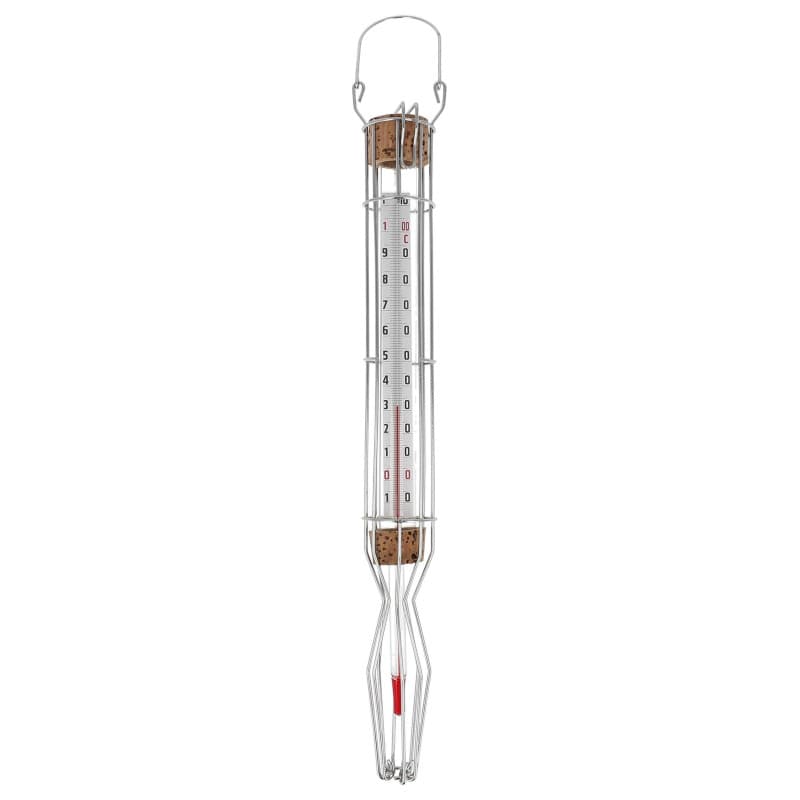 Lantelme Thermomètre pour aliments pour la conservation110 °C analogique dans un support en fil métallique 4419