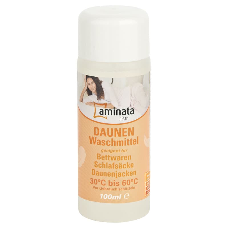 Aminata Clean – Lessive en duvet pour lits, vestes, Sacs de couchage et plus | 100 ml Garnissage – Lessive Liquide Convient pour