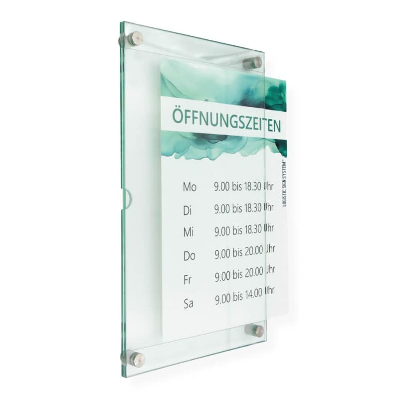 Logistic Sign System Cadre amovible, échange rapide d'informations avec supports en acier inoxydable, pour cabinet, bureau, cabi