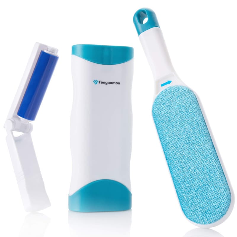 Brosse anti-peluches avec rouleau anti-peluches pliable - Épilateur réutilisable pour poils d'animaux avec nettoyage extrêmement