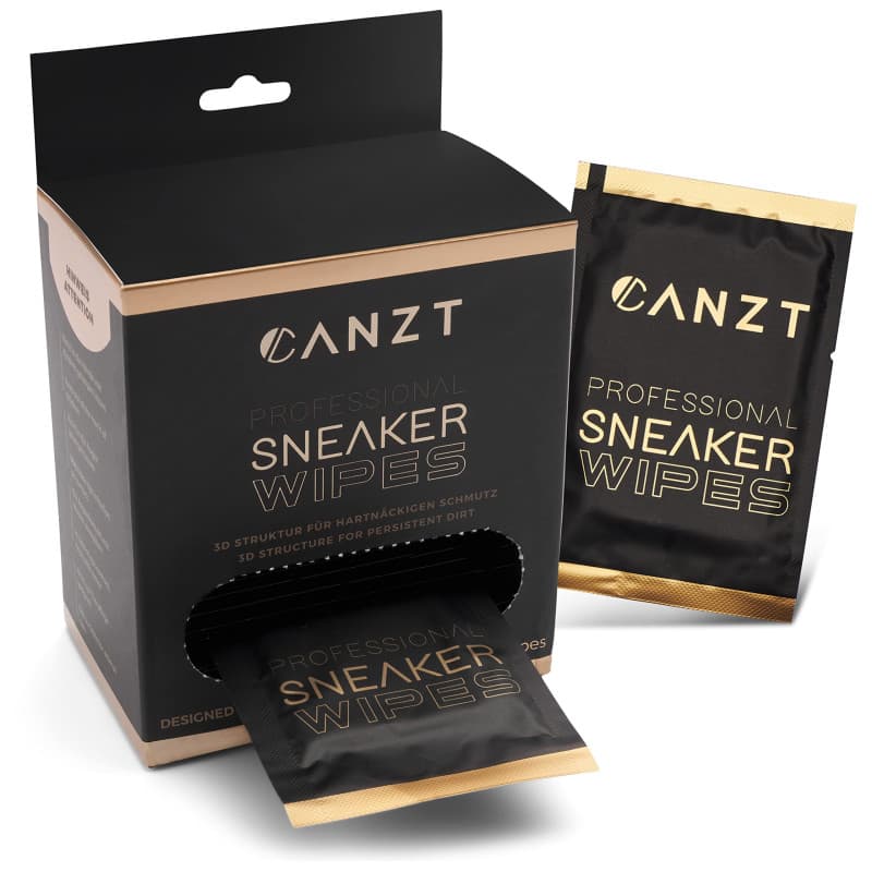 Canzt Sneaker Wipes – Lingettes Nettoyantes pour Chaussures, Sneakers & Baskets – Convient au Cuir, Daim & Tissu – 30 Lingettes