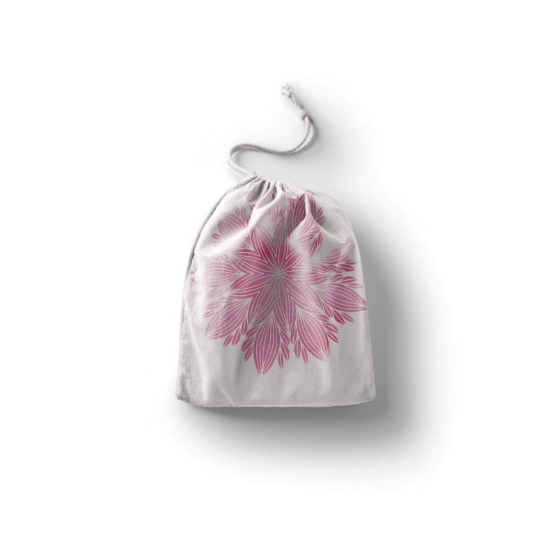 Bonamaison Imprimé Sacs de Coton avec Cordon, Sac D'Épicerie, Sac À Provisions, Réutilisables, Écologique, Pliable, Taille: 20x3