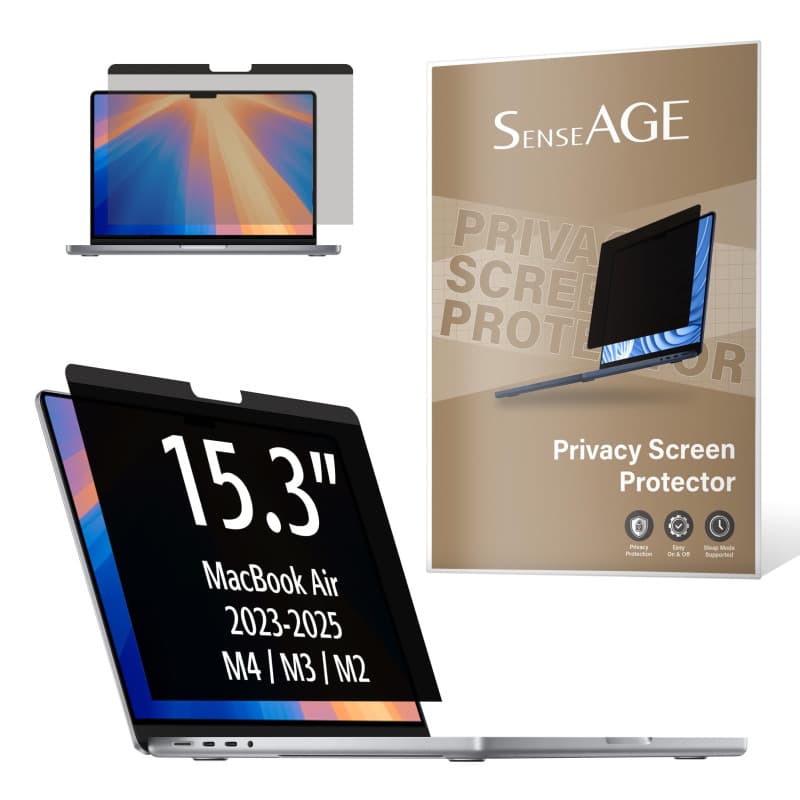 SenseAGE Filtre de Confidentialité Magnétique Premium pour MacBook Air 15,3 Pouces (2023 M2), Filtre écran Confidentialité Anti-