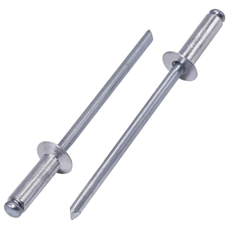 SKIR'CO (100 pièces) Rivets aveugles en aluminium 3,0 x 10 mm, mandrin en acier, rivets pop, tête fraisée