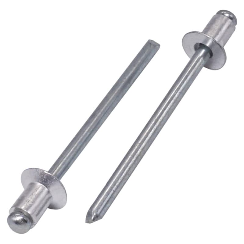 SKIR'CO (500 pièces) Rivets aveugles en aluminium à tête fraisée 4,0 x 6 mm, mandrin en acier, rivets pop