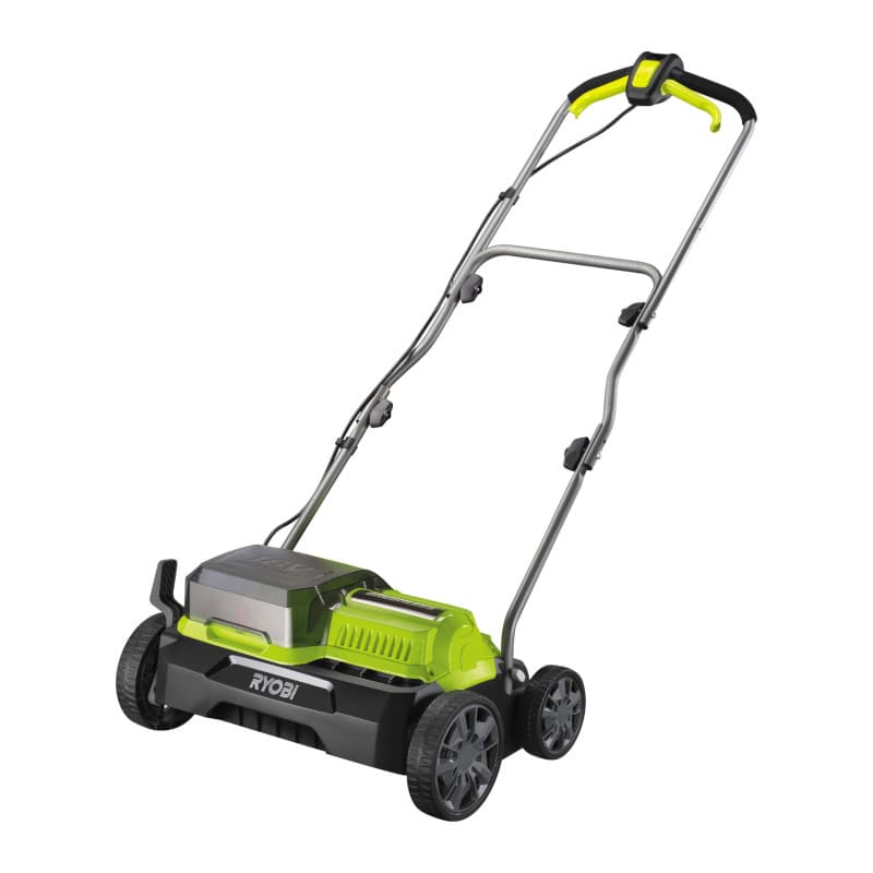Ryobi - Scarificateur 36V (Alimentation simultanée par 2 Batteries 18V One+™) - Brushless/Moteur sans charbons - Ø 35 cm - Roule