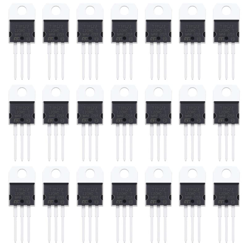 30pcs TIP122 NPN Transistor de Puissance 5A Transistor Triode Transistor de Puissance Épitaxial 100 V Transistors Darlington Acc