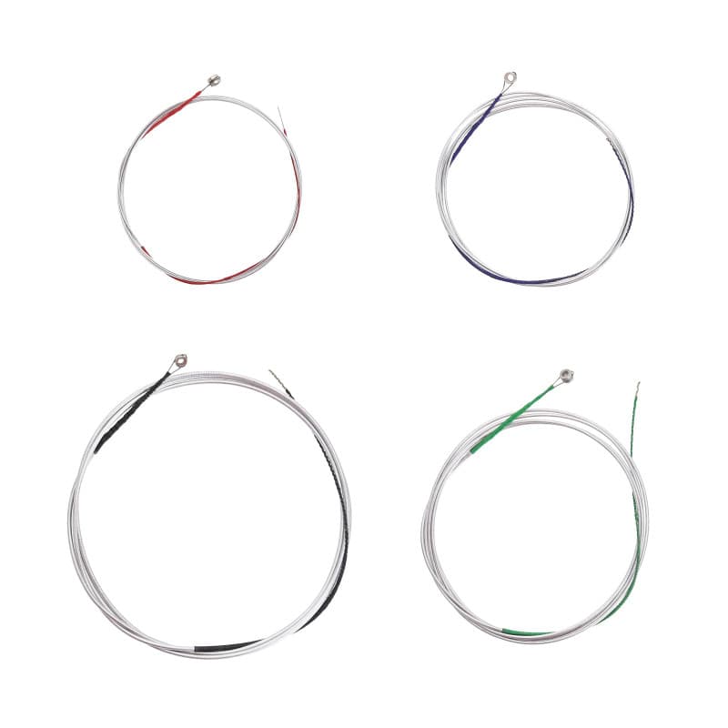 OTOTEC Jeu de Cordes Universelles pour Violoncelle (ADGC) Noyau en Acier Nickelé Accessoires d'enroulement avec Tête Sphérique p