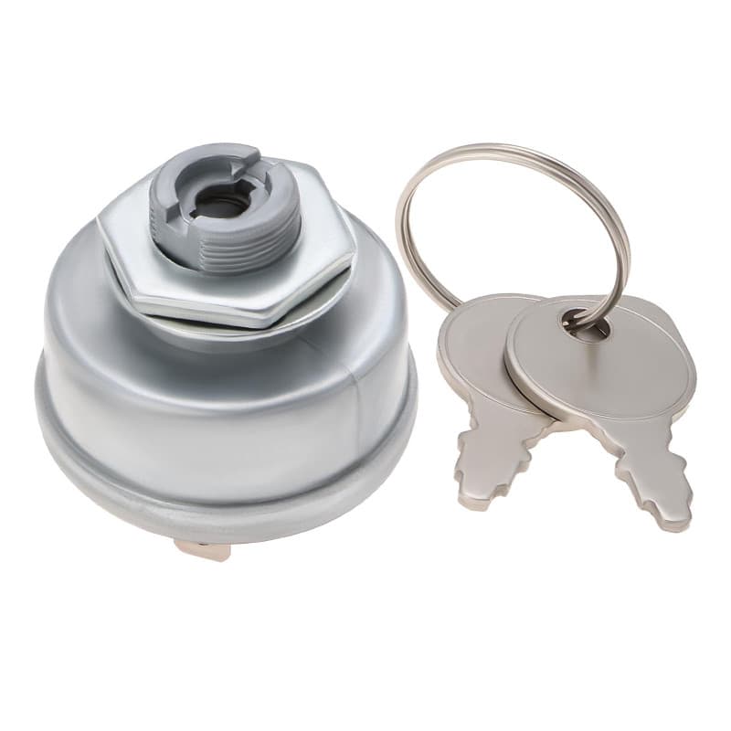 OTOTEC 1 Jeu de Commutateurs d'allumage de Tondeuse à Gazon à 7 Broches 4 Positions avec 2 Clés Compatible avec Briggs & Stratto