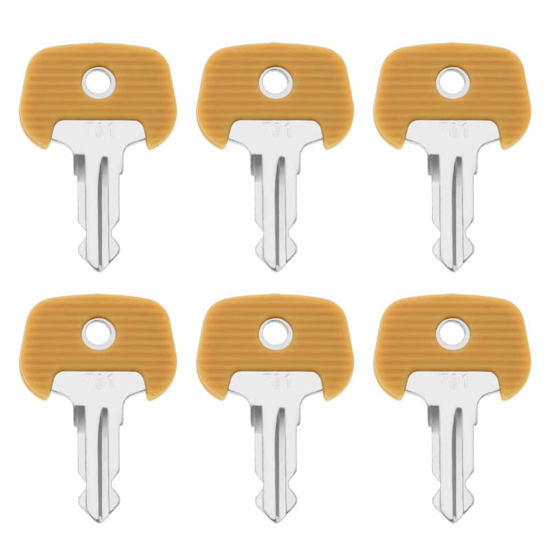 EMSea 6pcs 701 Clés d'allumage 701/28520480 Compatible avec Jungheinrich Chariot Élévateur Transpalette Équipement Lourd Accesso