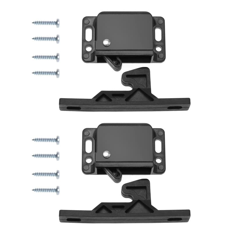 EMSea 2pcs Loquet de Porte d'armoire avec Vis Loquets de Tiroir Camping-Car Accessoires Retenue de Porte de Caravane Remplacemen