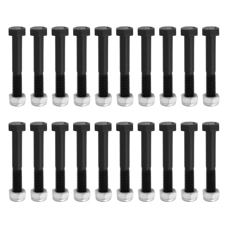 EMSea 20Pcs Boulons de Cisaillement d'arbre de Prise de Force M8x55 Mm Rechange avec écrous de Blocage Nyloc M8 Compatible avec