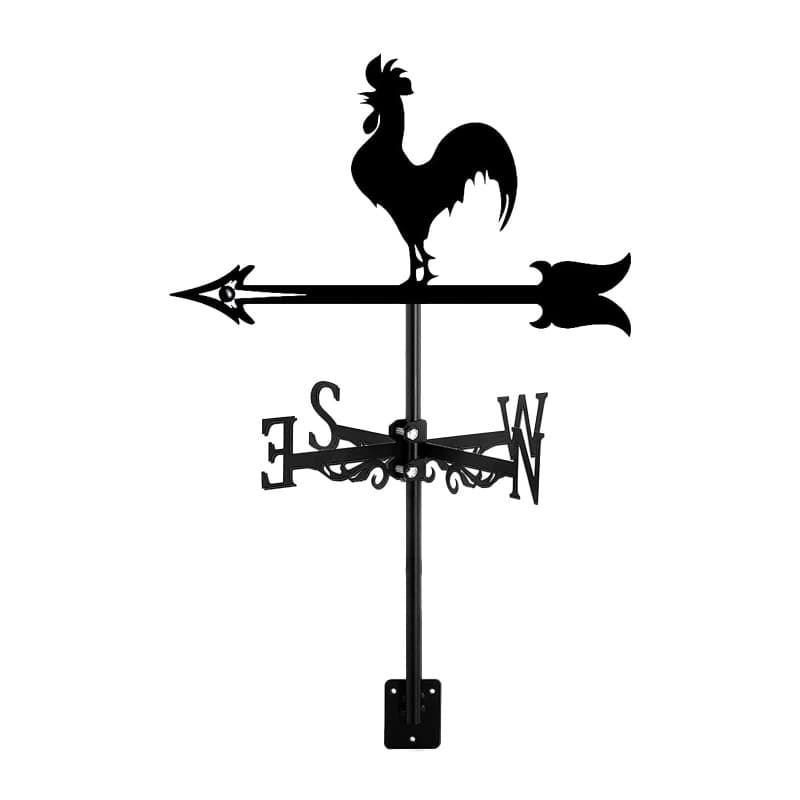 NIZEAMI Marqueur Une Forme de - Silhouette de la Girouette Une Forme de Coq rétro - Indicateur de Direction de la pour La Ferme