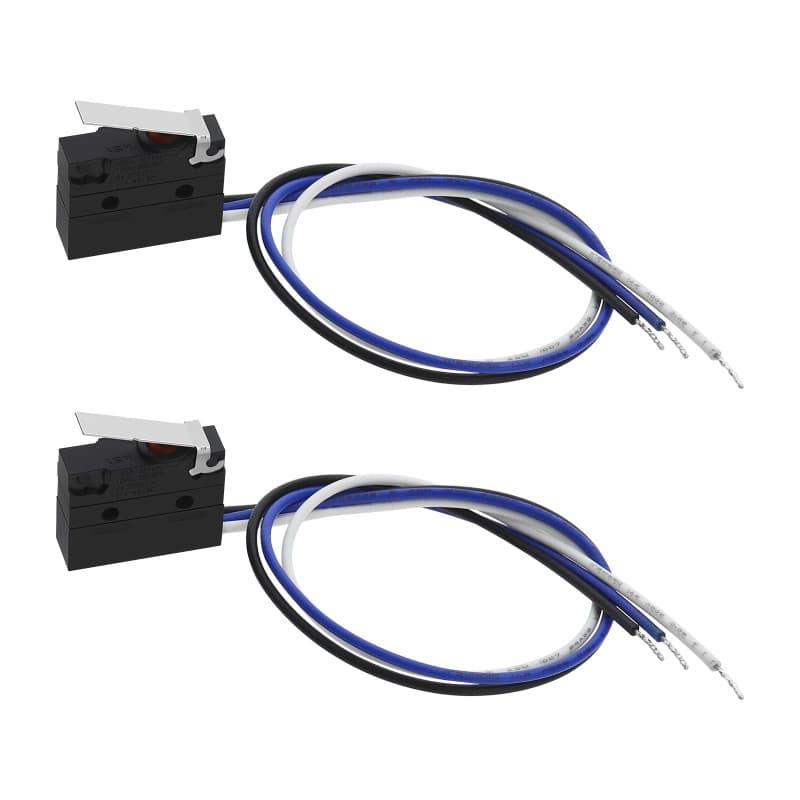 VGOL 2pcs Micro-interrupteurs SPDT IP67 Micro-interrupteur Miniature Etanche 125V 5A Equipement Audiovisuel Machines Industriell