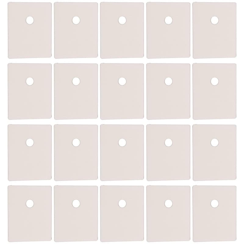 VGOL Lot de 100 Joints Isolants en Mica pour Transistors Et Diodes TO247/TO3P/TO218 20 X 25 X 0,12 Mm