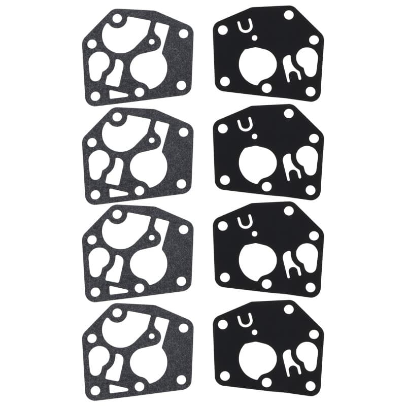 eMagTech Lot de 4 joints de diaphragme de carburateur pour tondeuse à gazon compatible avec Briggs & Stratton moteur 450 500 550