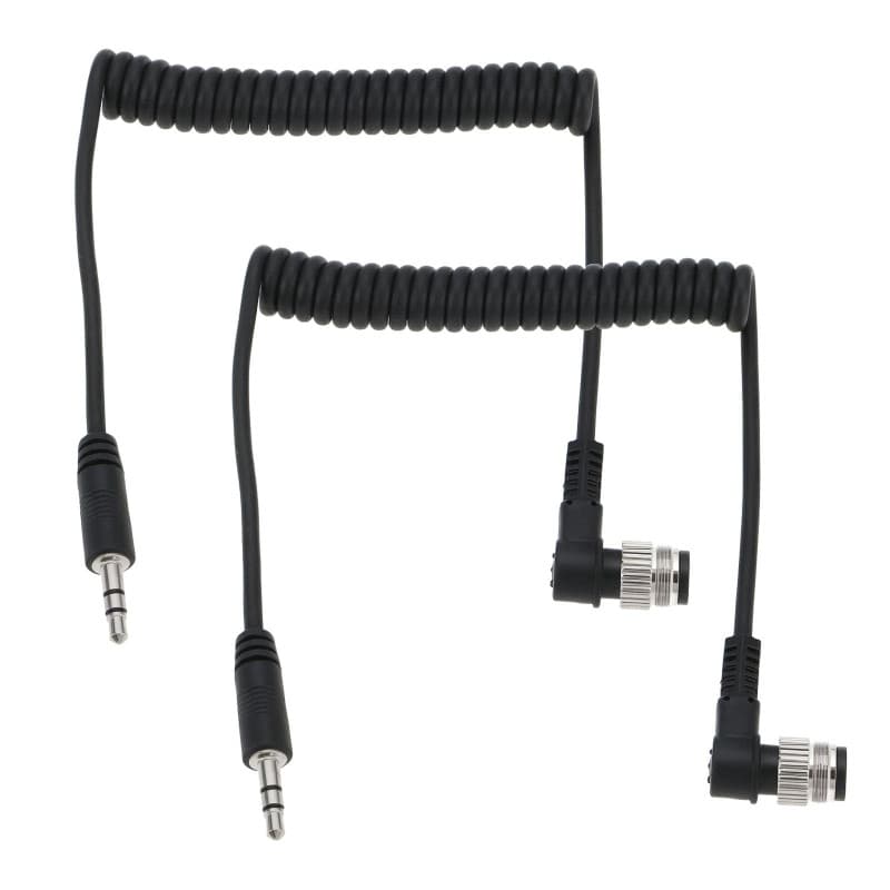 eMagTech Lot de 2 câbles de déclencheur d'appareil photo 3,5 mm vers N1 compatibles avec MC-30 Compatible avec Nikon Series éten