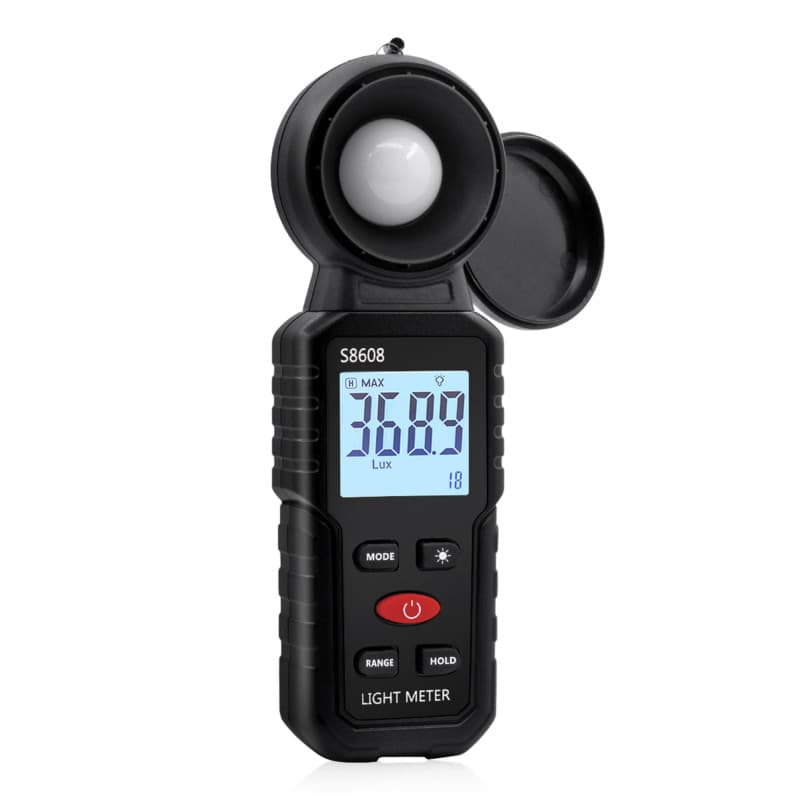 Mcbazel Digital Luxmètre Numérique, Mesure des Lumières avec 0.1-200,000 Lux, Posemètre Numérique Portable Ambiante Portée Jusqu